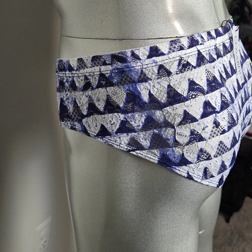 Cosabella‎ Men Never Say Never Comfort Micro Brief Blue White Lace Print size S